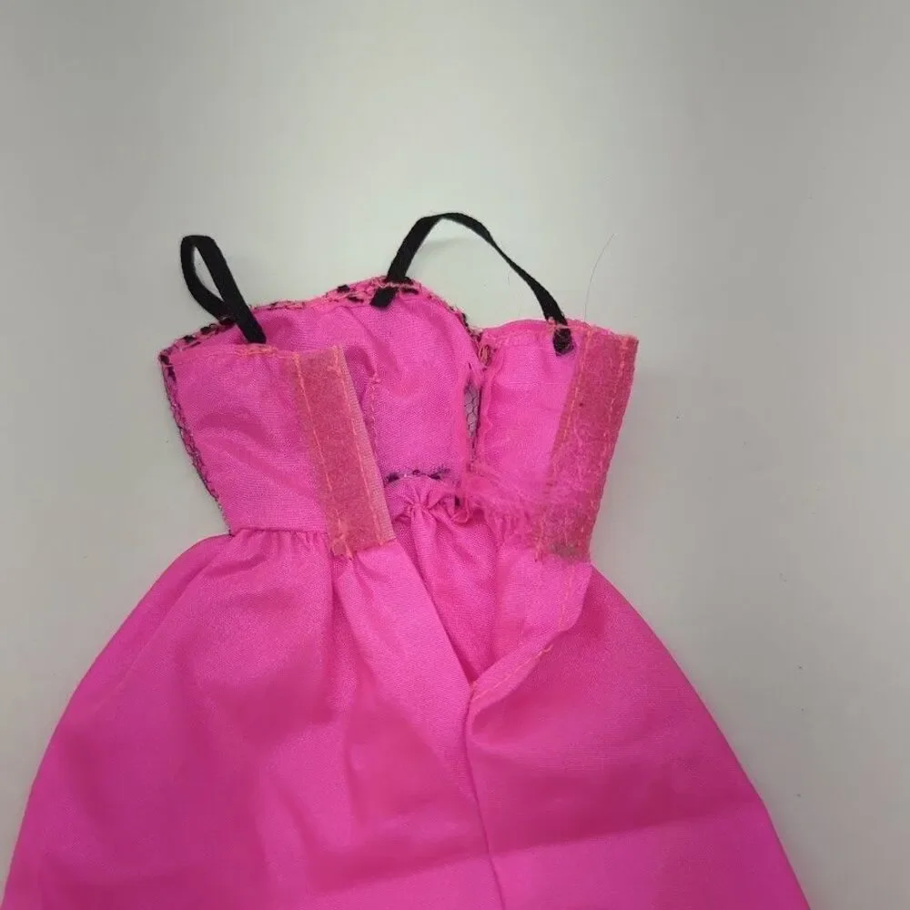 Vintage 1998 Barbie Fashion Gift Pack Hot Pink Gown #6858-85 *Dress Only*‎